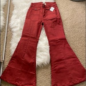 Crvy free people flare jeans